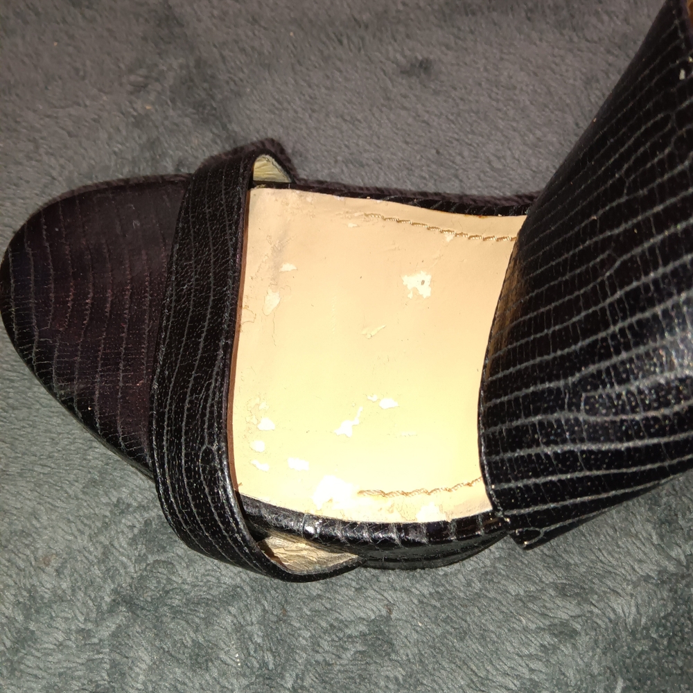 Nine West Black Strappy Heels - Picture 4 of 5